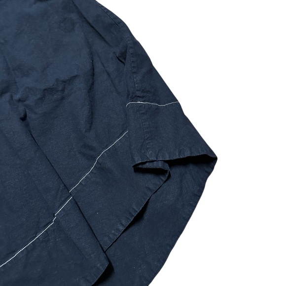 Women’s Y2K Anthropology Black Contrast Stitch Cottage Elongated Skirt Size M - Picture 2 of 8